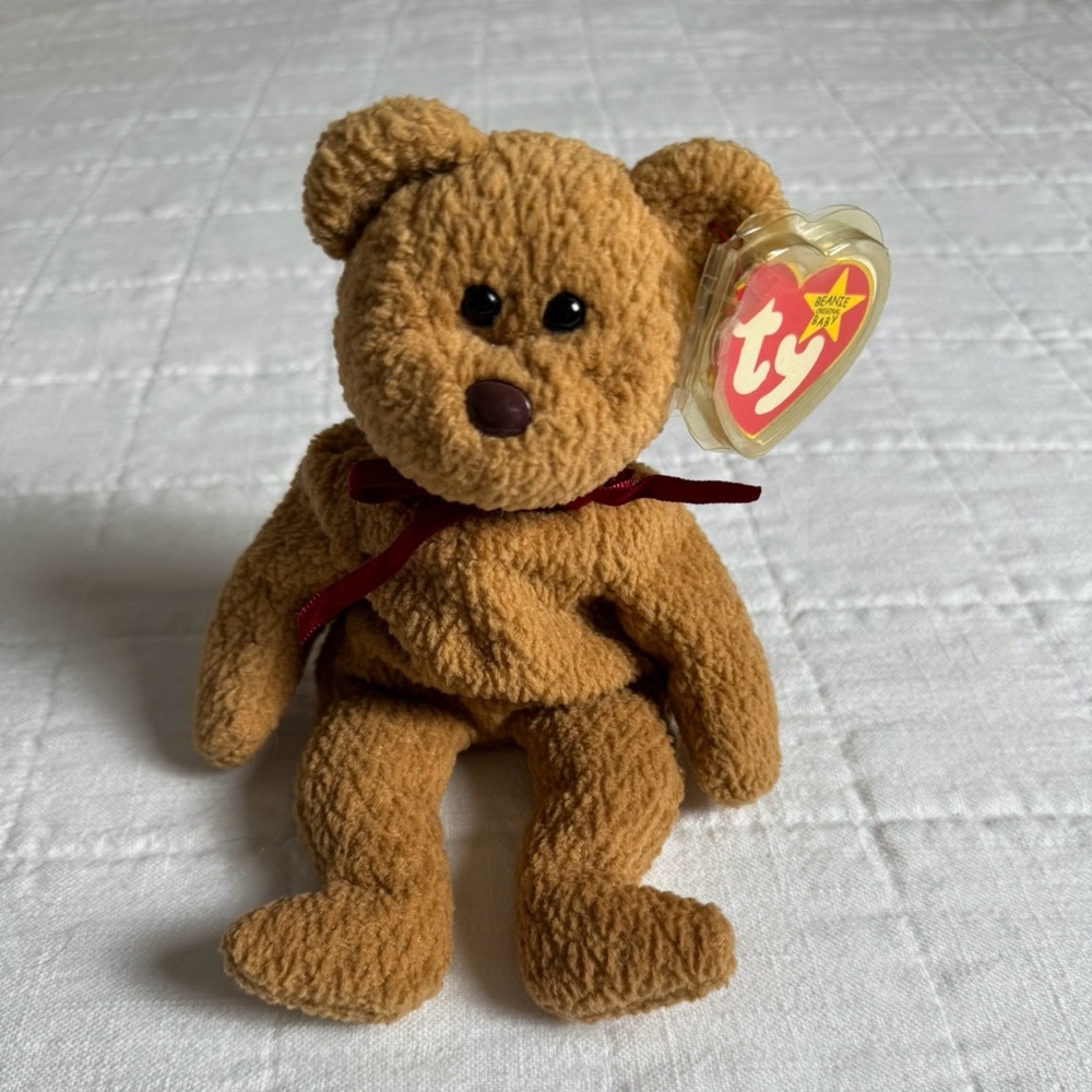 Rare Beanie Baby Curly the Bear 1993/1996 with tags